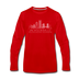 Jacksonville, Florida Long Sleeve T-Shirt - Skylines Unisex Jacksonville Long Sleeve Shirt - red