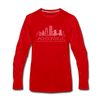 Jacksonville, Florida Long Sleeve T-Shirt - Skylines Unisex Jacksonville Long Sleeve Shirt - red