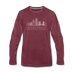 Jacksonville, Florida Long Sleeve T-Shirt - Skylines Unisex Jacksonville Long Sleeve Shirt - heather burgundy