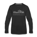 Kansas City, Missouri Long Sleeve T-Shirt - Skylines Unisex Kansas City Long Sleeve Shirt - black