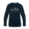 Kansas City, Missouri Long Sleeve T-Shirt - Skylines Unisex Kansas City Long Sleeve Shirt - deep navy
