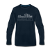 Kansas City, Missouri Long Sleeve T-Shirt - Skylines Unisex Kansas City Long Sleeve Shirt - deep navy