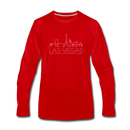 Las Vegas, Nevada Long Sleeve T-Shirt - Skylines Unisex Las Vegas Long Sleeve Shirt - red