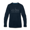 Las Vegas, Nevada Long Sleeve T-Shirt - Skylines Unisex Las Vegas Long Sleeve Shirt - deep navy