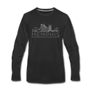 Memphis, Tennessee Long Sleeve T-Shirt - Skylines Unisex Memphis Long Sleeve Shirt - black