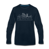 Memphis, Tennessee Long Sleeve T-Shirt - Skylines Unisex Memphis Long Sleeve Shirt - deep navy