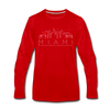 Miami, Florida Long Sleeve T-Shirt - Skylines Unisex Miami Long Sleeve Shirt - red