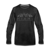 Miami, Florida Long Sleeve T-Shirt - Skylines Unisex Miami Long Sleeve Shirt - charcoal gray