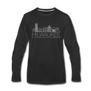 Milwaukee, Wisconsin Long Sleeve T-Shirt - Skylines Unisex Milwaukee Long Sleeve Shirt - black