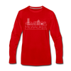 Milwaukee, Wisconsin Long Sleeve T-Shirt - Skylines Unisex Milwaukee Long Sleeve Shirt - red