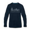 Milwaukee, Wisconsin Long Sleeve T-Shirt - Skylines Unisex Milwaukee Long Sleeve Shirt - deep navy