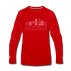 Louisville, Kentucky Long Sleeve T-Shirt - Skylines Unisex Louisville Long Sleeve Shirt - red