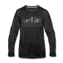Louisville, Kentucky Long Sleeve T-Shirt - Skylines Unisex Louisville Long Sleeve Shirt - charcoal gray
