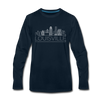 Louisville, Kentucky Long Sleeve T-Shirt - Skylines Unisex Louisville Long Sleeve Shirt - deep navy
