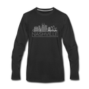 Nashville, Tennessee Long Sleeve T-Shirt - Skylines Unisex Nashville Long Sleeve Shirt - black