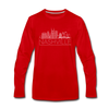 Nashville, Tennessee Long Sleeve T-Shirt - Skylines Unisex Nashville Long Sleeve Shirt - red