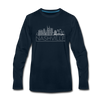 Nashville, Tennessee Long Sleeve T-Shirt - Skylines Unisex Nashville Long Sleeve Shirt - deep navy