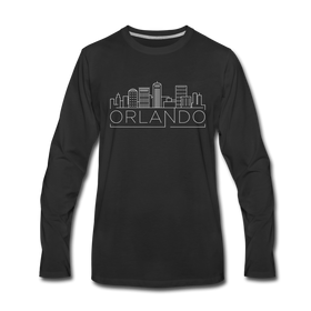 Orlando, Florida Long Sleeve T-Shirt - Skylines Unisex Orlando Long Sleeve Shirt - black