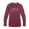 Orlando, Florida Long Sleeve T-Shirt - Skylines Unisex Orlando Long Sleeve Shirt - heather burgundy