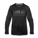 Orlando, Florida Long Sleeve T-Shirt - Skylines Unisex Orlando Long Sleeve Shirt - charcoal gray