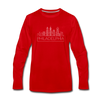 Philadelphia, Pennsylvania Long Sleeve T-Shirt - Skylines Unisex Philadelphia Long Sleeve Shirt - red