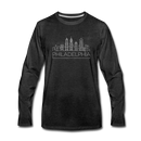 Philadelphia, Pennsylvania Long Sleeve T-Shirt - Skylines Unisex Philadelphia Long Sleeve Shirt - charcoal gray