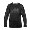 Philadelphia, Pennsylvania Long Sleeve T-Shirt - Skylines Unisex Philadelphia Long Sleeve Shirt - charcoal gray