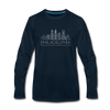 Philadelphia, Pennsylvania Long Sleeve T-Shirt - Skylines Unisex Philadelphia Long Sleeve Shirt - deep navy