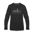 Oklahoma City, Oklahoma Long Sleeve T-Shirt - Skylines Unisex Oklahoma City Long Sleeve Shirt - black