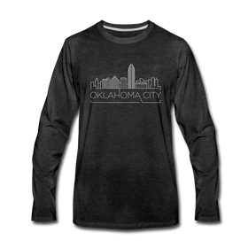 Oklahoma City, Oklahoma Long Sleeve T-Shirt - Skylines Unisex Oklahoma City Long Sleeve Shirt