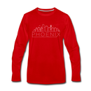 Phoenix, Arizona Long Sleeve T-Shirt - Skylines Unisex Phoenix Long Sleeve Shirt - red