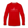 Omaha, Nebraska Long Sleeve T-Shirt - Skylines Unisex Omaha Long Sleeve Shirt - red