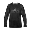 Omaha, Nebraska Long Sleeve T-Shirt - Skylines Unisex Omaha Long Sleeve Shirt - charcoal gray