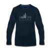 Omaha, Nebraska Long Sleeve T-Shirt - Skylines Unisex Omaha Long Sleeve Shirt - deep navy