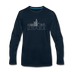Omaha, Nebraska Long Sleeve T-Shirt - Skylines Unisex Omaha Long Sleeve Shirt - deep navy