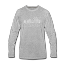 Pittsburgh, Pennsylvania Long Sleeve T-Shirt - Skylines Unisex Pittsburgh Long Sleeve Shirt - heather gray