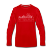 Pittsburgh, Pennsylvania Long Sleeve T-Shirt - Skylines Unisex Pittsburgh Long Sleeve Shirt - red