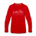 Pittsburgh, Pennsylvania Long Sleeve T-Shirt - Skylines Unisex Pittsburgh Long Sleeve Shirt - red