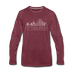 Pittsburgh, Pennsylvania Long Sleeve T-Shirt - Skylines Unisex Pittsburgh Long Sleeve Shirt - heather burgundy