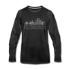 Pittsburgh, Pennsylvania Long Sleeve T-Shirt - Skylines Unisex Pittsburgh Long Sleeve Shirt - charcoal gray