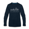 Pittsburgh, Pennsylvania Long Sleeve T-Shirt - Skylines Unisex Pittsburgh Long Sleeve Shirt - deep navy