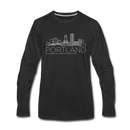 Portland, Oregon Long Sleeve T-Shirt - Skylines Unisex Portland Long Sleeve Shirt - black