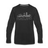 Portland, Oregon Long Sleeve T-Shirt - Skylines Unisex Portland Long Sleeve Shirt - black