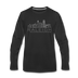 Raleigh, North Carolina Long Sleeve T-Shirt - Skylines Unisex Raleigh Long Sleeve Shirt - black
