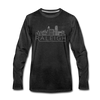 Raleigh, North Carolina Long Sleeve T-Shirt - Skylines Unisex Raleigh Long Sleeve Shirt - charcoal gray