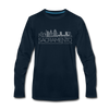 Sacramento, California Long Sleeve T-Shirt - Skylines Unisex Sacramento Long Sleeve Shirt - deep navy