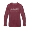 Saint Paul, Minnesota Long Sleeve T-Shirt - Skylines Unisex Saint Paul Long Sleeve Shirt - heather burgundy