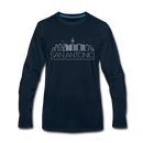 San Antonio, Texas Long Sleeve T-Shirt - Skylines Unisex San Antonio Long Sleeve Shirt - deep navy
