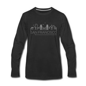 San Francisco, California Long Sleeve T-Shirt - Skylines Unisex San Francisco Long Sleeve Shirt - black