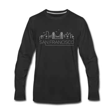 San Francisco, California Long Sleeve T-Shirt - Skylines Unisex San Francisco Long Sleeve Shirt - black